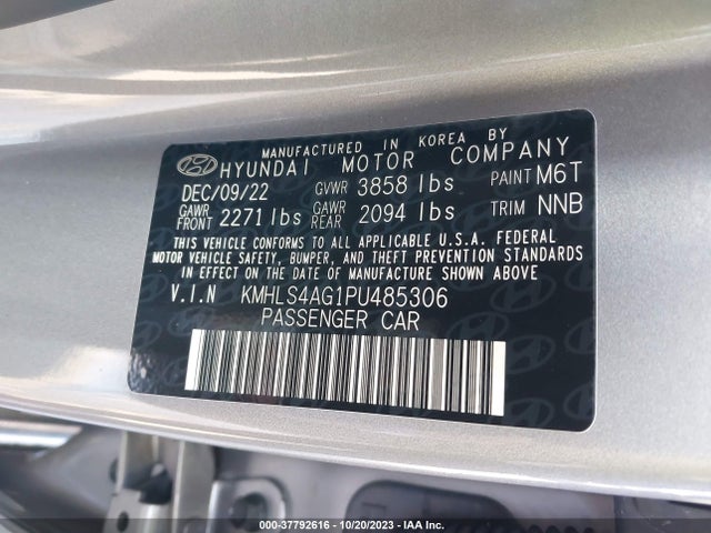 Hyundai ELANTRA SEL 2023 KMHLS4AG1PU485306 Image 9