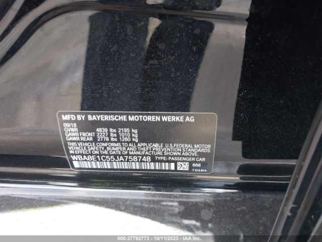 WBA8E1C55JA758748 BMW 3 Series 330e Iperformance