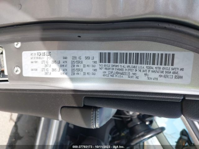 1C4PJLABXHW623115 Jeep Cherokee Altitude