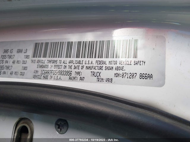 1C6RR7FG5HS833956 RAM 1500 Tradesman