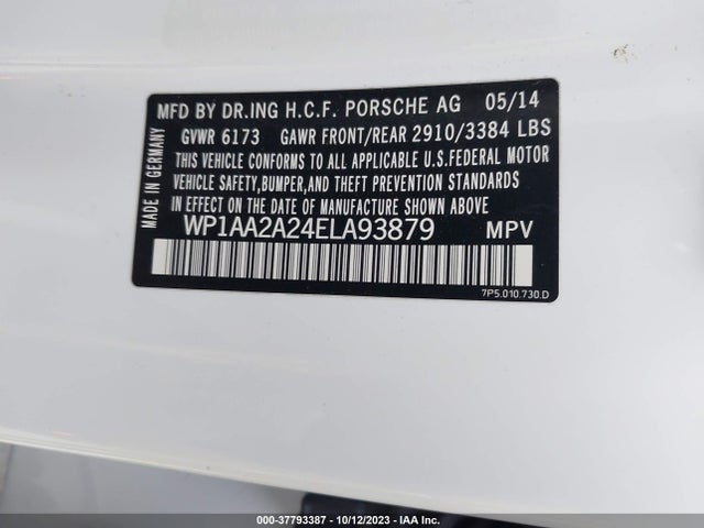 2014 PORSCHE CAYENNE WP1AA2A24ELA93879 Photo 8