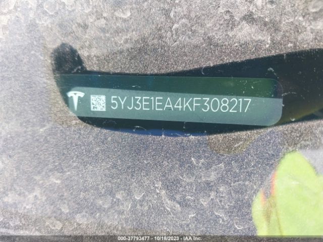 5YJ3E1EA4KF308217 Tesla Model 3 Range