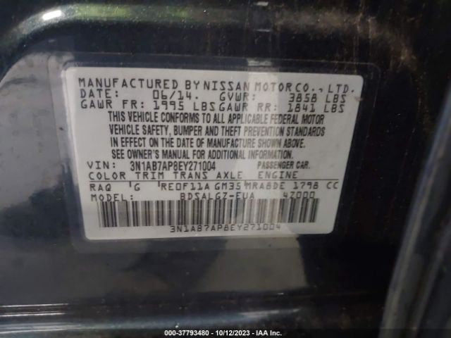 3N1AB7AP8EY271004 Nissan SENTRA SL