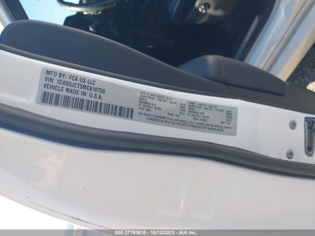 1C4SDJCT5MC610750 Dodge Durango R/t Awd