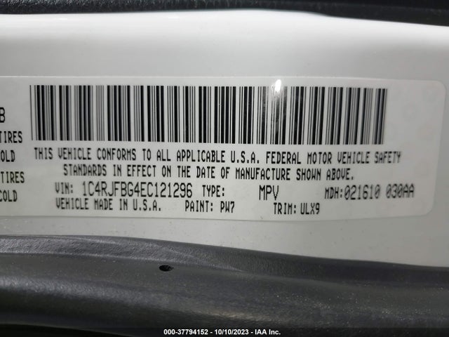 1C4RJFBG4EC121296 Jeep Grand Cherokee Limited