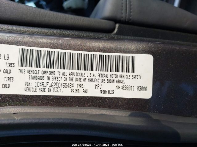 1C4RJFJG2EC465484 Jeep Grand Cherokee Summit