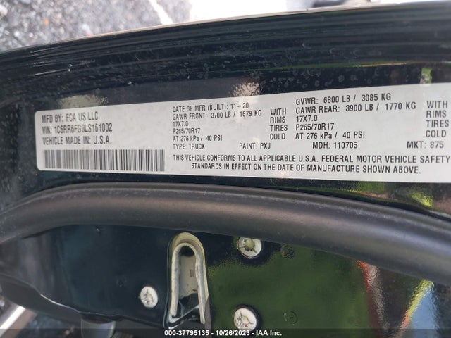 RAM 1500 Classic Tradesman 2020 1C6RR6FG0LS161002 Image 9