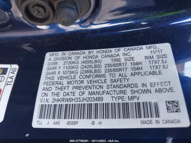 2HKRW6H33JH203489 Honda CR-V LX