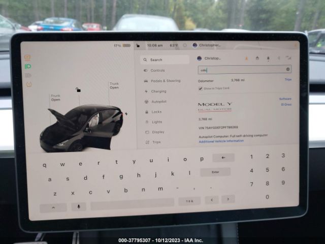 7SAYGDEF2PF786269 Tesla Model Y Performance