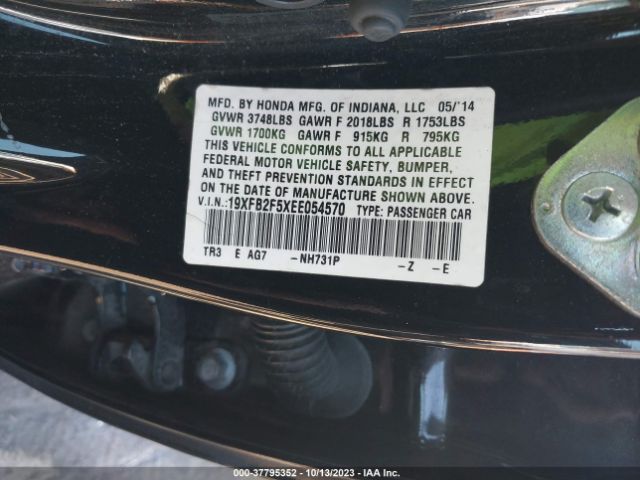 19XFB2F5XEE054570 Honda Civic Sedan Lx