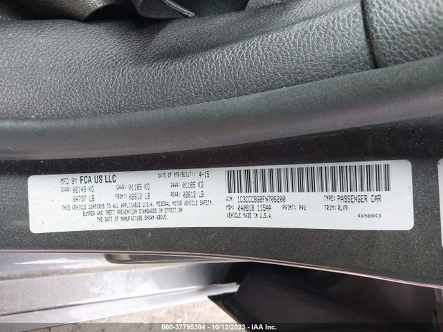 Chrysler 200 S 2015 1C3CCCBG8FN706200 Image 9