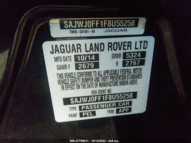 2015 JAGUAR XF SAJWJ0FF1F8U55258 Photo 8