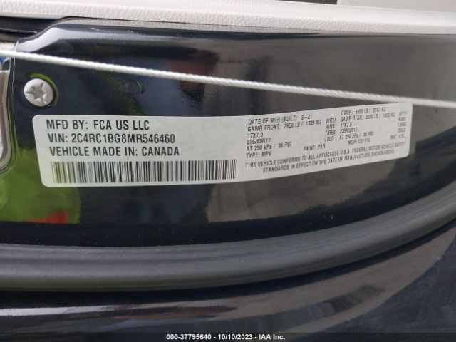 2021 CHRYSLER PACIFICA 2C4RC1BG8MR546460 Photo 8