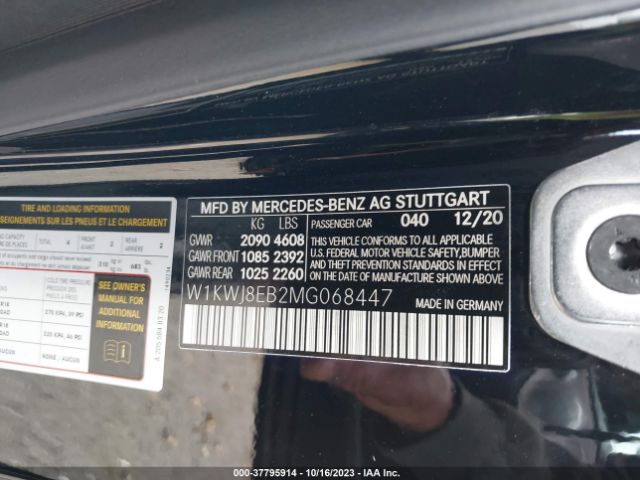 W1KWJ8EB2MG068447 Mercedes-Benz C-class C 300