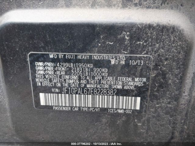 JF1GPAL67E8228382 Subaru Impreza Wagon 2.0i Sport Premium