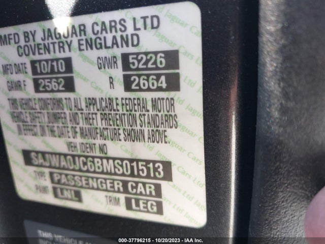 2011 JAGUAR XF SAJWA0JC6BMS01513 Photo 8