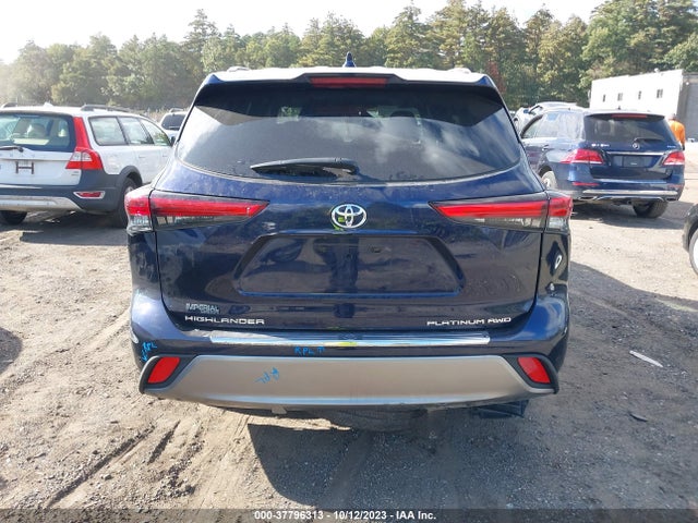 2022 TOYOTA HIGHLANDER PLATINUM VIN: 5TDFZRBHXNS213985