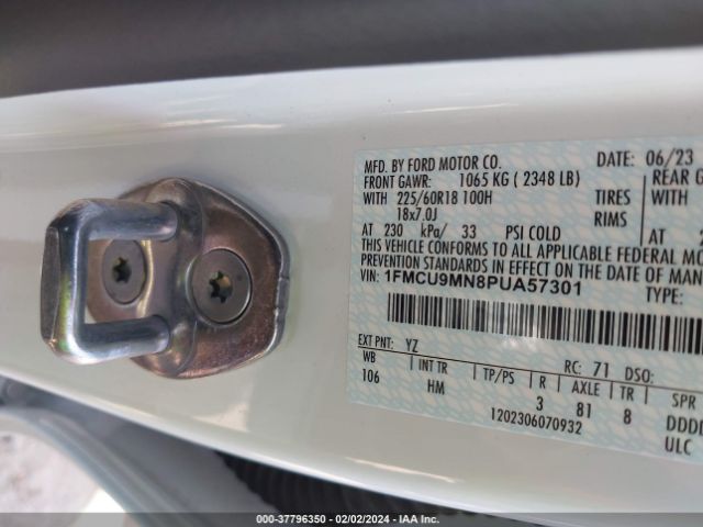 1FMCU9MN8PUA57301 Ford Escape St-line