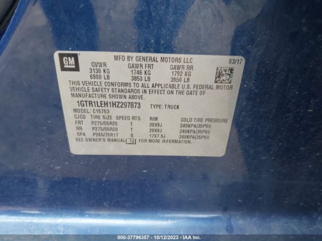 1GTR1LEH1HZ297873 GMC SIERRA 1500