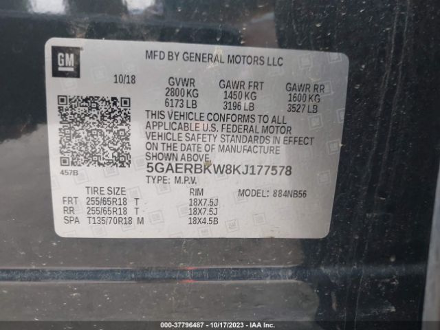 5GAERBKW8KJ177578 Buick Enclave Essence
