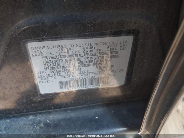 3N1AB7AP1EL667448 Nissan Sentra S/fe+ S/sv/fe+ Sv/sr/sl