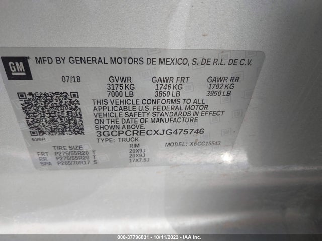 Chevrolet Silverado 1500 1lt 2018 3GCPCRECXJG475746 Image 9