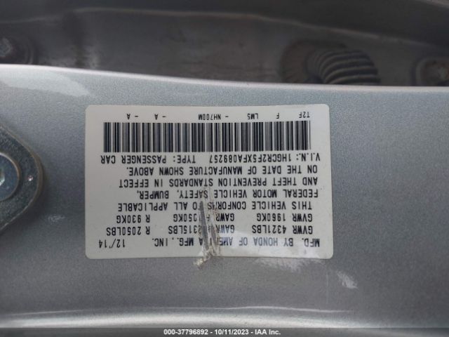 1HGCR2F5XFA089257 Honda Accord Sedan Sport