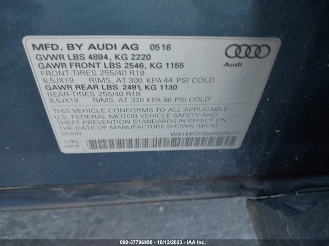 WA1EFCFS5GR025071 Audi Q3 Premium Plus