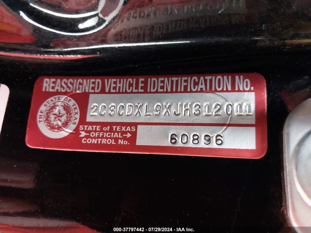 Dodge Charger Srt Hellcat Rwd 2018 2C3CDXL9XJH312011 Image 9