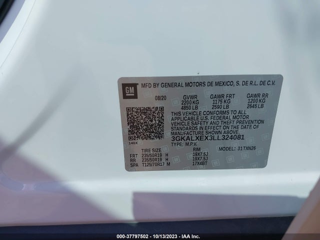 3GKALXEX3LL324081 GMC Terrain Denali