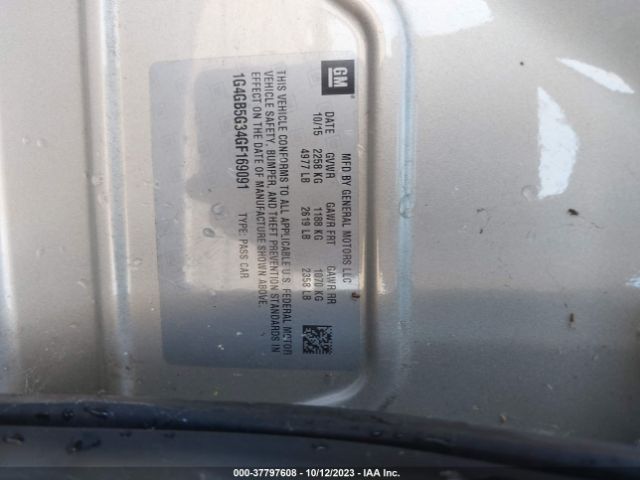 1G4GB5G34GF169091 Buick Lacrosse Leather