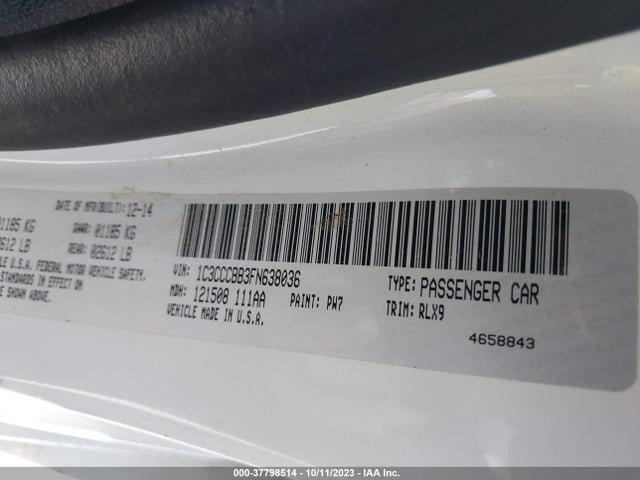 Chrysler 200 S 2015 1C3CCCBB3FN638036 Image 9