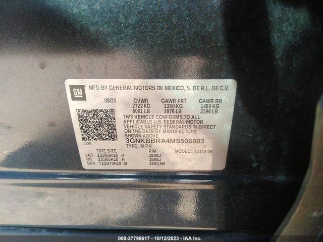 Chevrolet Blazer Lt 2021 3GNKBBRA4MS506883 Image 9