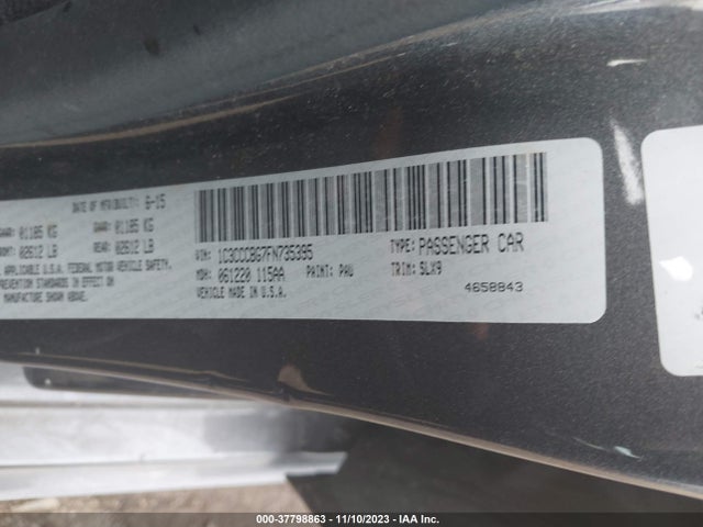 Chrysler 200 S 2015 1C3CCCBG7FN735395 Image 9
