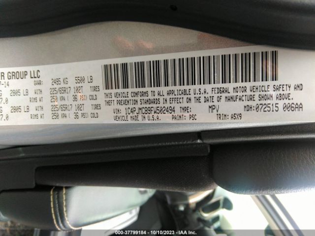 1C4PJMCB9FW502494 Jeep Cherokee Latitude