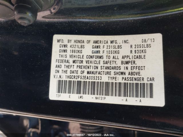 1HGCR2F52EA005253 Honda Accord Sedan Sport