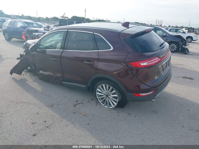 2019 LINCOLN MKC STANDARD VIN: 5LMCJ1C90KUL44586