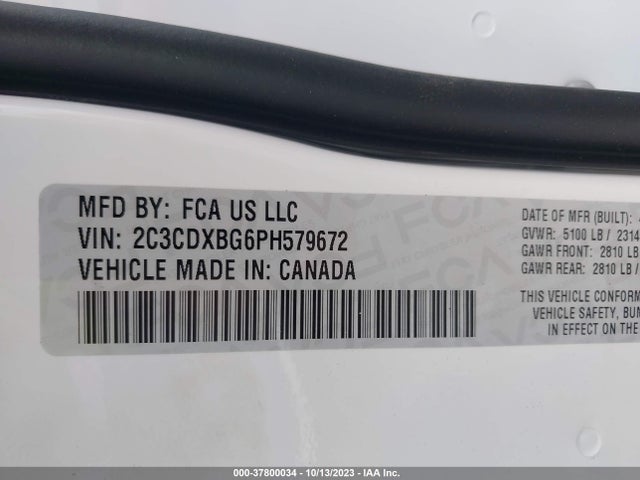 Dodge Charger Sxt 2023 2C3CDXBG6PH579672 Image 9