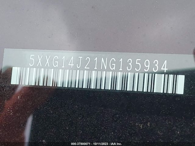 5XXG14J21NG135934 KIA K5 LXS