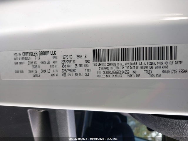 3C6TRVNG6EE124950 RAM Promaster