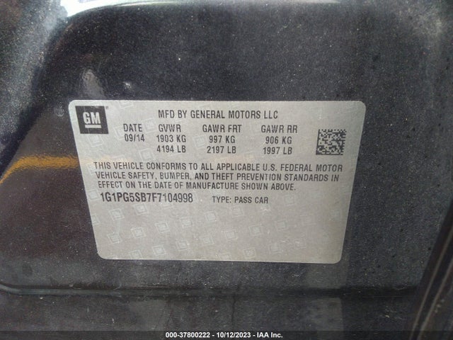 Chevrolet CRUZE LTZ 2015 1G1PG5SB7F7104998 Image 9