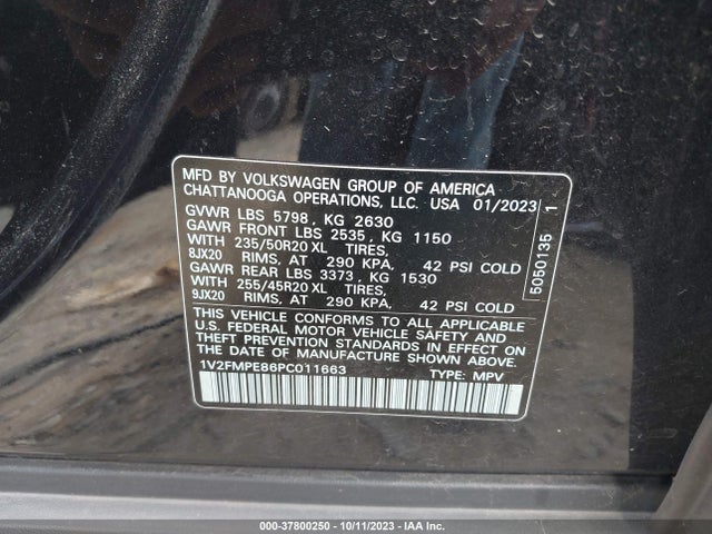 1V2FMPE86PC011663 Volkswagen ID.4 PRO S