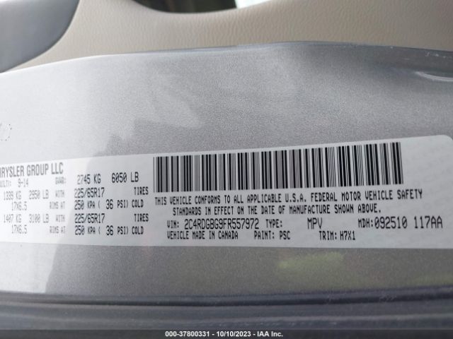 2C4RDGBG9FR557972 Dodge Grand Caravan American Value Pkg