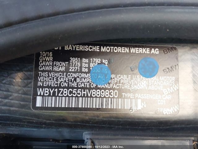 WBY1Z8C55HV889830 BMW I3