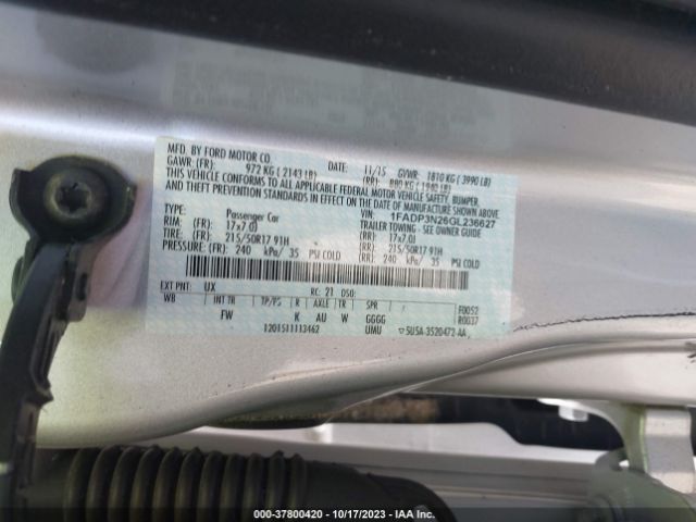 1FADP3N26GL236627 Ford Focus Titanium
