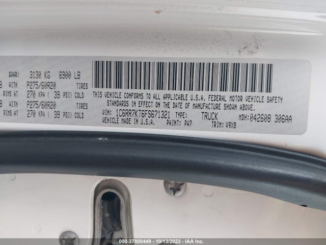 1C6RR7KT6FS671321 RAM 1500 Express