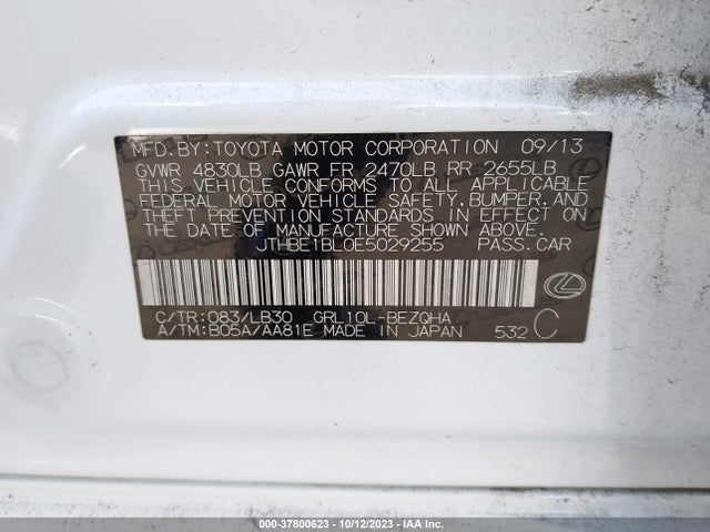 Lexus GS 350 2014 JTHBE1BL0E5029255 Image 9