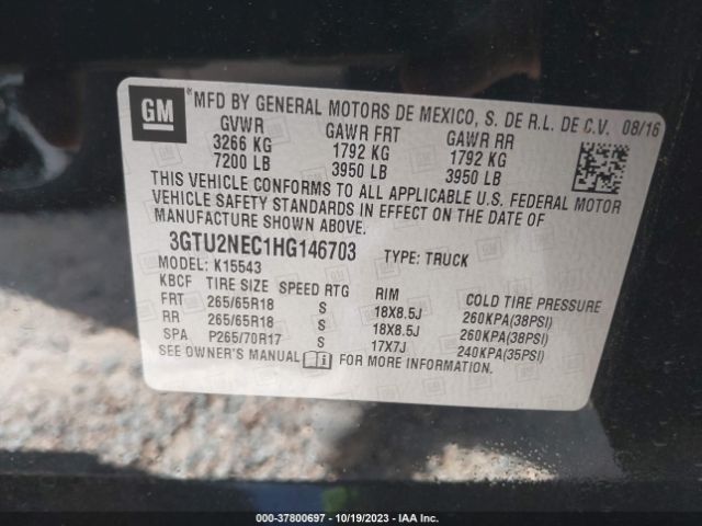 3GTU2NEC1HG146703 GMC Sierra 1500 Slt