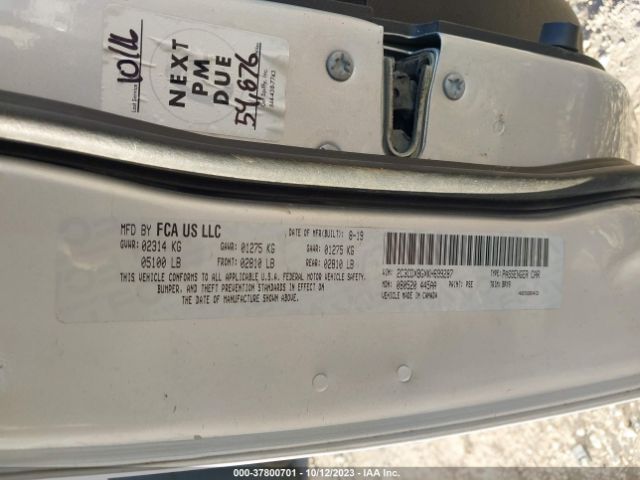 2C3CDXBGXKH699287 Dodge Charger Sxt Rwd