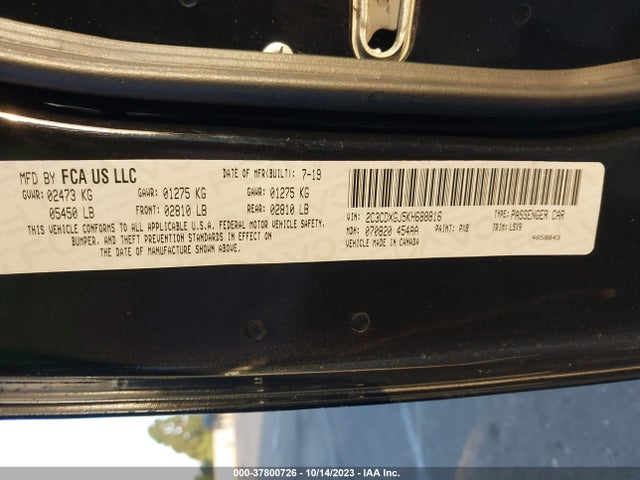 Dodge Charger Scat Pack 2019 2C3CDXGJ5KH688816 Image 9